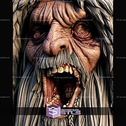 Krampus Portrait Bust 193mm STL Files