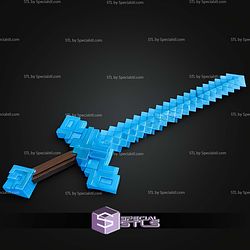 Cosplay STL Files Minecraft Movie Sword V2