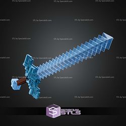 Cosplay STL Files Minecraft Movie Sword V2