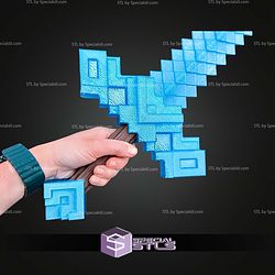 Cosplay STL Files Minecraft Movie Sword V2