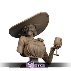 Lady Dimitrescu and Her Child Bust STL Files