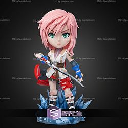 Lightning Crystal Final fantasy Chibi STL Files