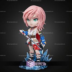 Lightning Crystal Final fantasy Chibi STL Files
