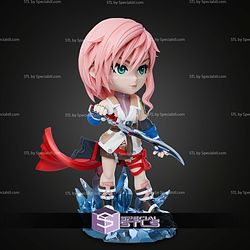 Lightning Crystal Final fantasy Chibi STL Files