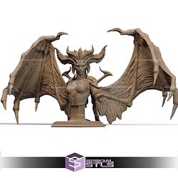 Lilith Blood Wings and Damnation Bust STL Files