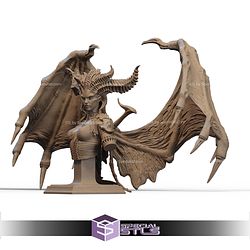 Lilith Blood Wings and Damnation Bust STL Files