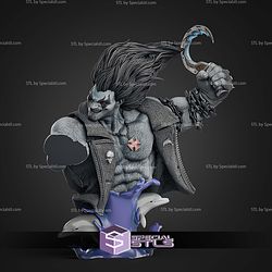 Lobo Dolphin Bust 143mm STL Files