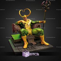 Loki Classic on Throne 294mm STL Files