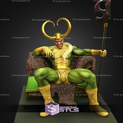 Loki Classic on Throne 294mm STL Files