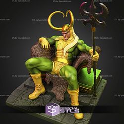 Loki Classic on Throne 294mm STL Files
