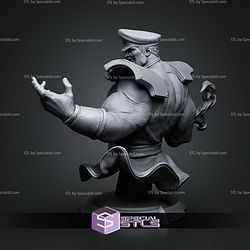 M Bison Purple Effect Bust 173mm STL Files
