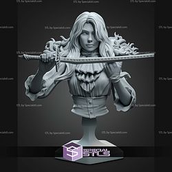 Maelle and Sword Bust STL Files