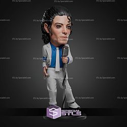 Michael Jackson Chibi 128mm STL Files