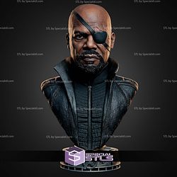 Nick Fury MCU Portrait Bust 138mm STL Files