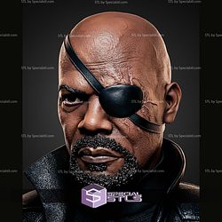Nick Fury MCU Portrait Bust 138mm STL Files