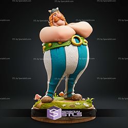 Obelix Asterix Cartoon 178mm STL Files