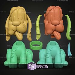 Pluto Chibi Zombie STL Files