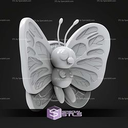 Pokemon Magnet Wall Decord Butterfree STL