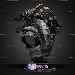 Predator Gun Bust 189mm STL Files