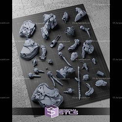 Predator Skull Bone 507mm STL Files