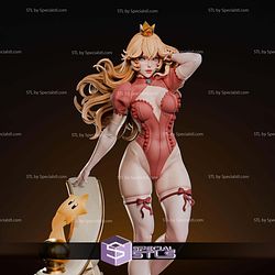 Princess Peach and Toad on Stair STL Files