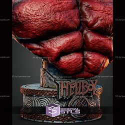 Red Hellboy Portrait Bust 175mm STL Files