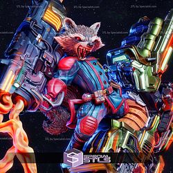 Rocket Fighting Scene STL Files