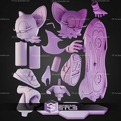 Rouge Sonic Riders STL Files