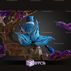 Sakura Tree Fox Girl STL Files