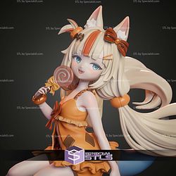Sameko Saba Vtuber Halloween 240mm STL Files