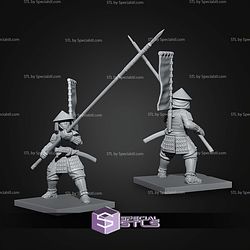 Samurai Army Warface Campaign STL Miniatures