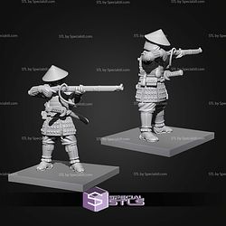 Samurai Army Warface Campaign STL Miniatures