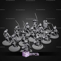 Samurai Army Warface Campaign STL Miniatures