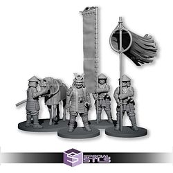 Samurai Army Warface Campaign STL Miniatures
