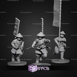 Samurai Army Warface Campaign STL Miniatures