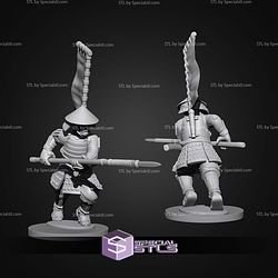 Samurai Army Warface Campaign STL Miniatures