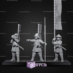 Samurai Army Warface Campaign STL Miniatures