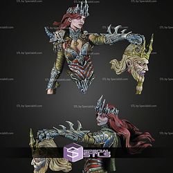 Seraphine The Wraiths Queen Bust STL Files
