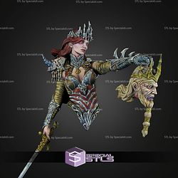 Seraphine The Wraiths Queen Bust STL Files