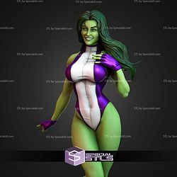 She Hulk Standalone 378mm STL Files