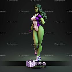 She Hulk Standalone 378mm STL Files