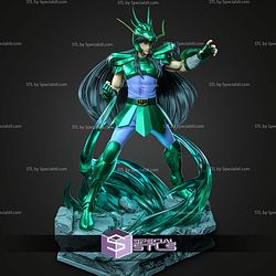 Shiryu Saint Seiya on Base 350mm STL Files