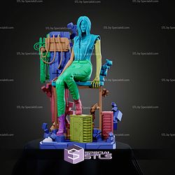 Songbird Cyberpunk 2077 Sitting 1-6 STL Files