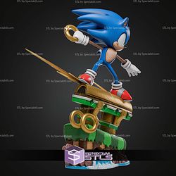 Sonic Game Scene 300mm STL Files