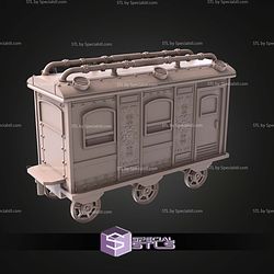 Steam Punk Terrain Set STL Miniatures