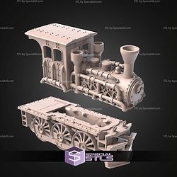 Steam Punk Terrain Set STL Miniatures