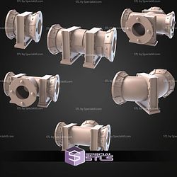 Steam Punk Terrain Set STL Miniatures