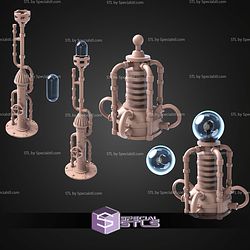 Steam Punk Terrain Set STL Miniatures