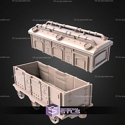 Steam Punk Terrain Set STL Miniatures