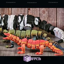 Super Basic STL Asian Water Monitor Articulated Lizard